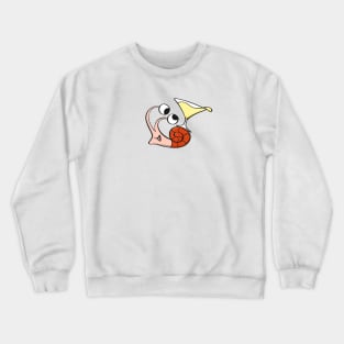 Snail is drinking Crewneck Sweatshirt